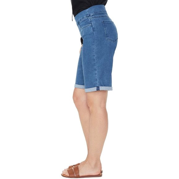 NYDJ Lift Tuck Pull-on 11" Jean Shorts in Peralta, Regular, Size: 0 - Picture 4 of 4